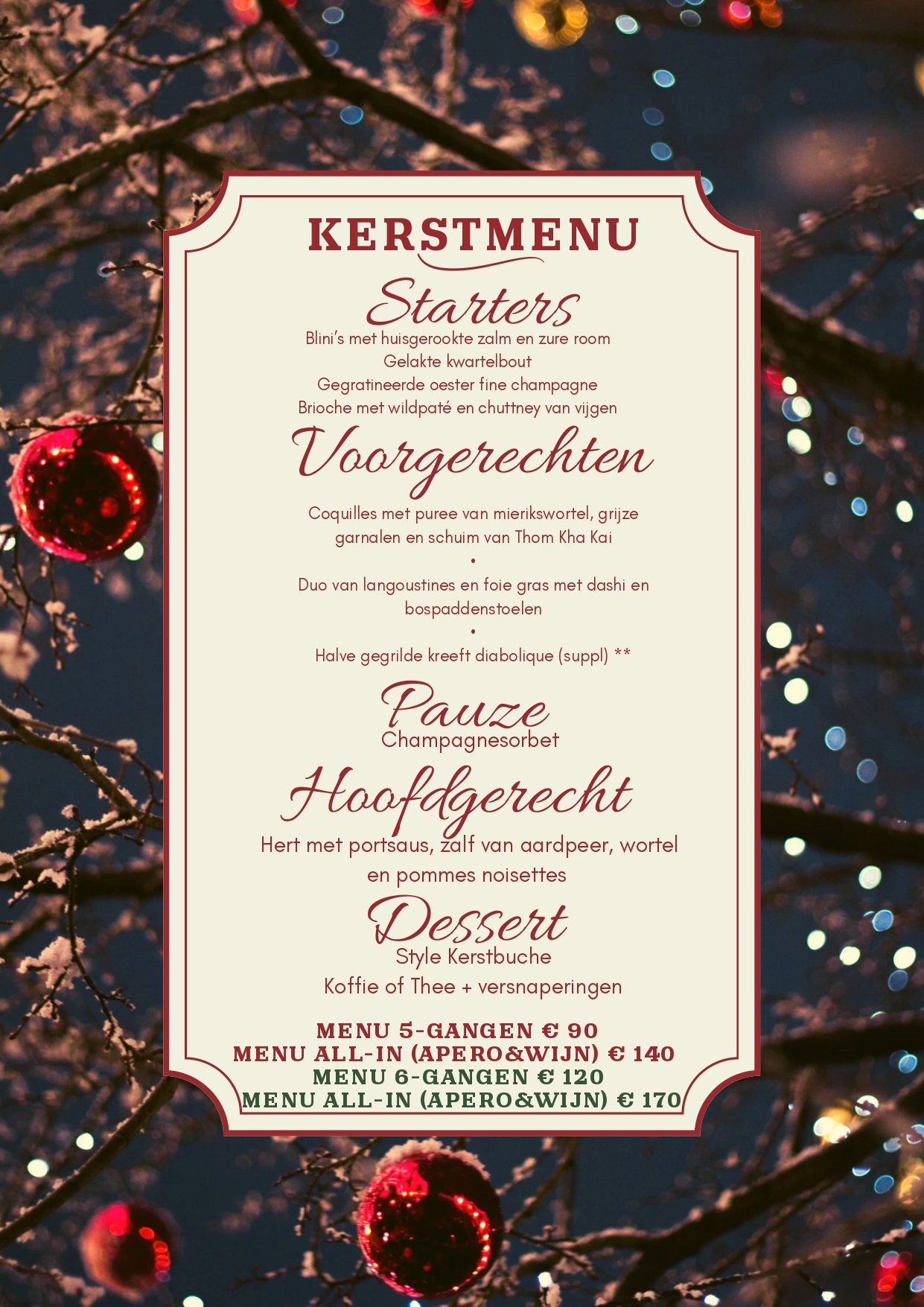 Kerstmenu Kopain